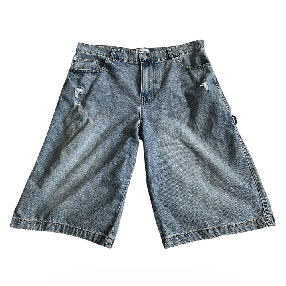 NWT No Boundaries Blue Baggy Carpenter Utility Shorts Jorts Skater 36